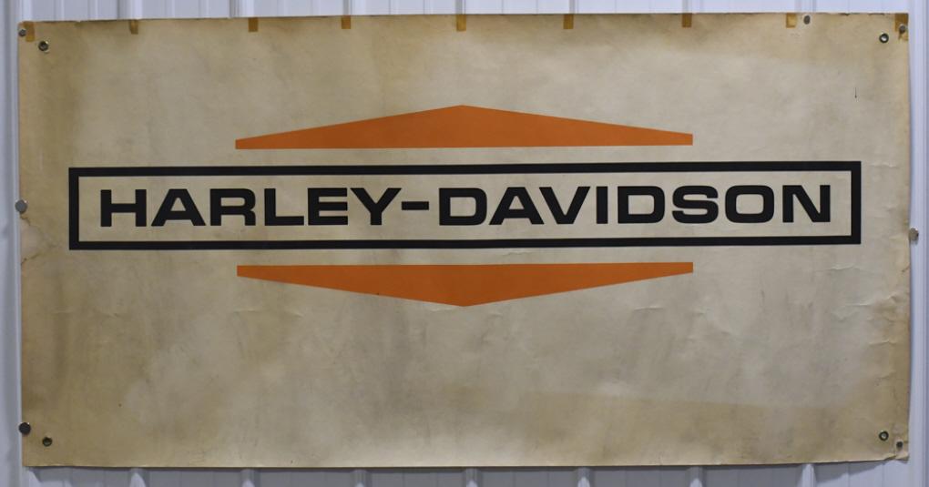 6ft Vtg 1960s Harley-Davidson Dealership Banner (1 of 12)