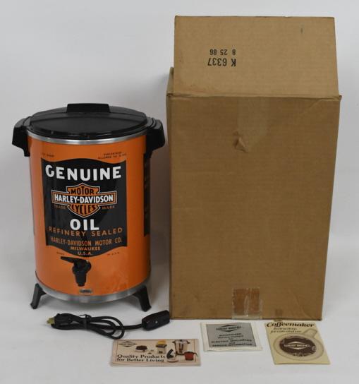 1980s Harley-Davidson Dealer Promo Adv Coffee Pot (1 of 16)