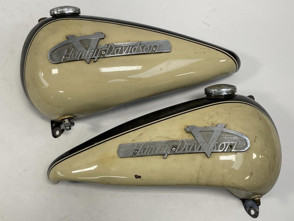 1955 HarleyDavidson Panhead 2Tone Gas Tanks (9120) on Jan 22, 2023