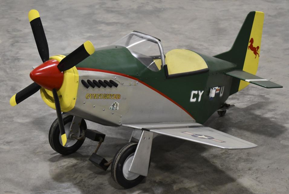 Custom Built Gunfighter Wood Pedal Plane (1 of 7)