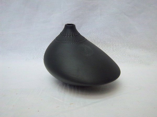 Black Emilio Pucci Designed Flower Vase: Black Emilio Pucci Designed Flower Vase