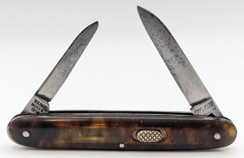 1940's Flylock Double Blade Celluloid Switchblade (1 of 5)