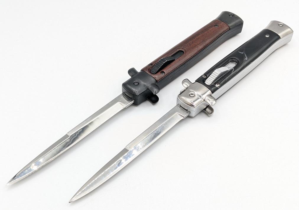 (2) Italian OTF Stiletto Pocket Knives (1 of 4)