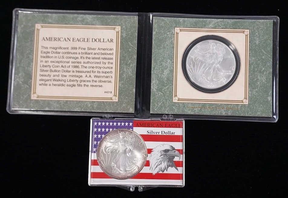 1998 & 2000 U.S. Silver American Eagle Coins (1 of 3)