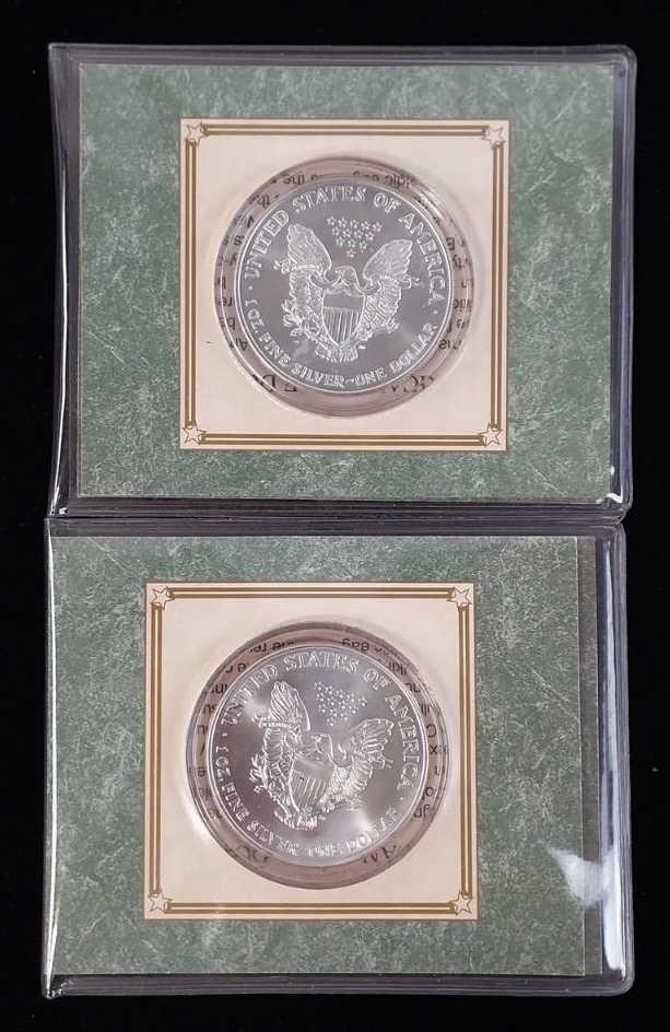 (2) 2000 U.S. Silver American Eagle Coins (1 of 3)