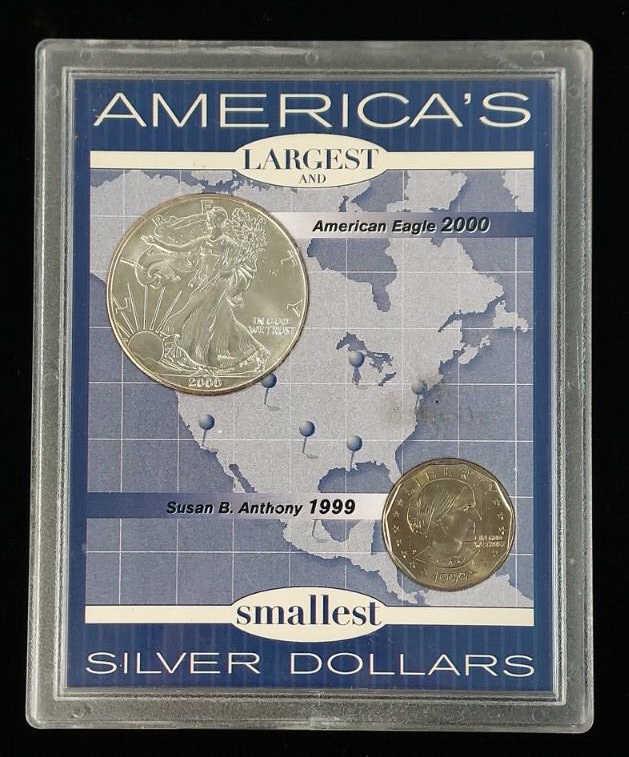 2000 Silver American Eagle & 1999 SBA Dollar Set (1 of 2)