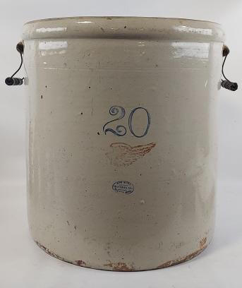 Vintage Redwing 20 Gallon Stoneware Crock (1 of 12)