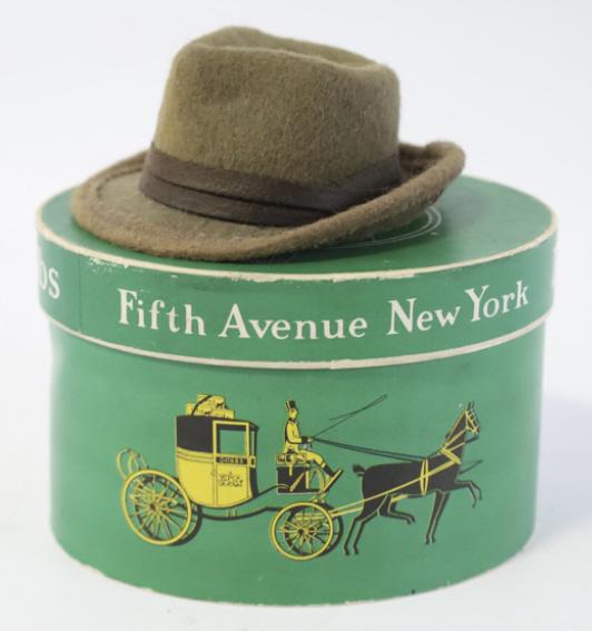 Vintage Dobbs Salesman Sample Wool Hat In Box (1 of 5)