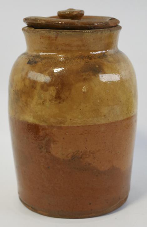 Antique Stoneware Jar With Lid (1 of 5)