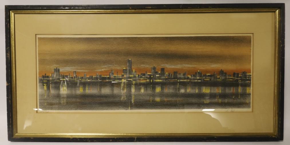 Richard Florsheim "Skyline" Signed AP Lithograph (1 of 6)