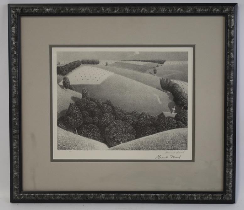 Grant Wood "July Fifteenth" Signed Print (1 of 9)