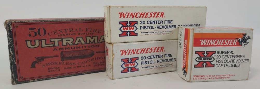 72 Rounds Of Mixed .45 Colt Ammunition: Mostly Winchester. In original boxes.
