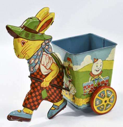 J Chein Tin Litho Peter Rabbit Pulling Cart (1 of 8)