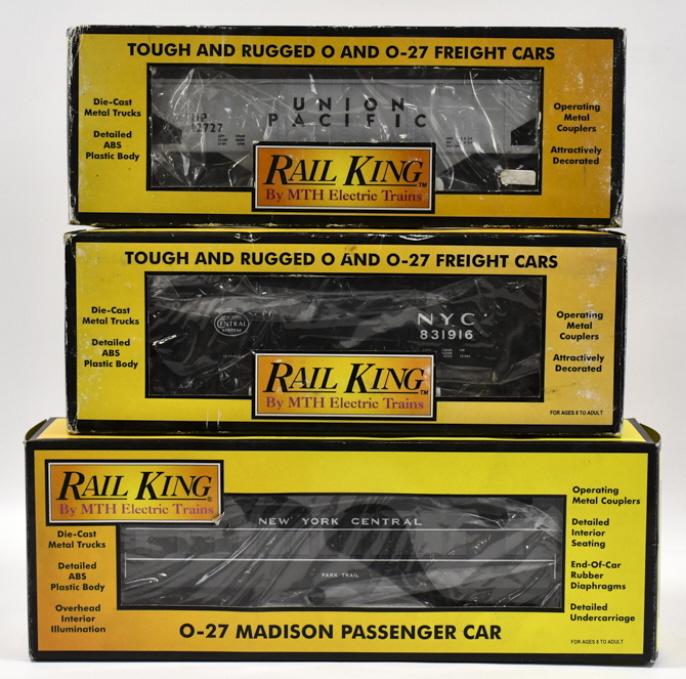 MTH NYC Coach Car, NYC Hopper, & U.P. Hopper Cars (1 of 4)