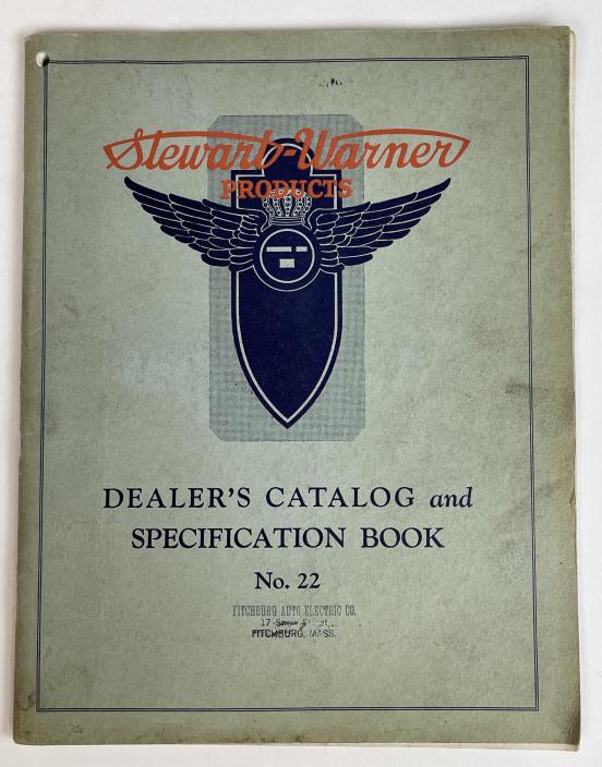 1920s Stewart Warner Auto / Motorcycle Catalogue (1 of 16)
