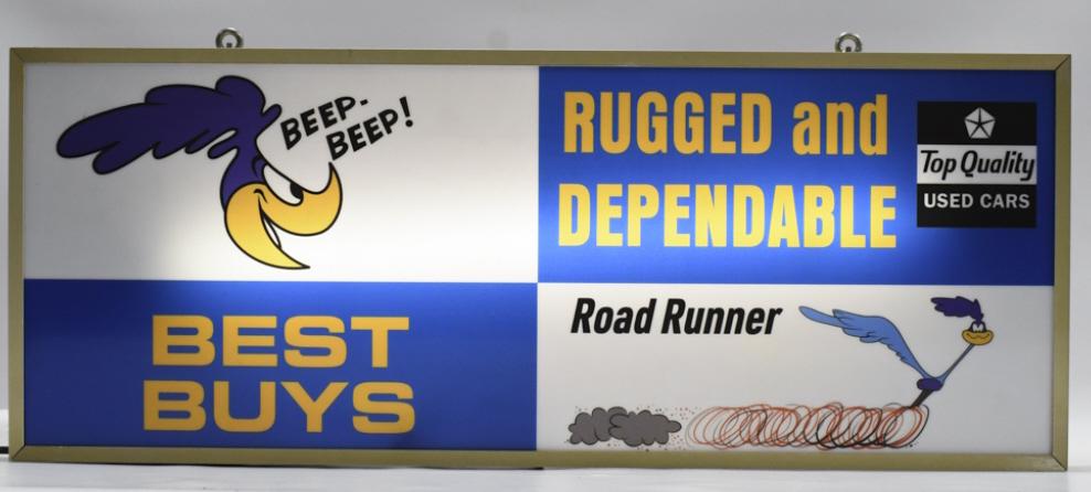 Plymouth Road Runner Used Car Lighted Fantasy Sign (1 of 7)