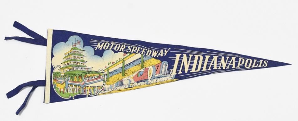 1920-30s Indianapolis Speedway Racing Pennant (1 of 5)