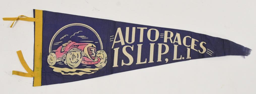 Early Islip L.I. Auto Races Felt Pennant (1 of 6)