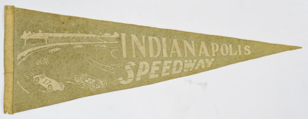 Early Indianapolis 500 Auto Racing Felt Pennant (1 of 6)