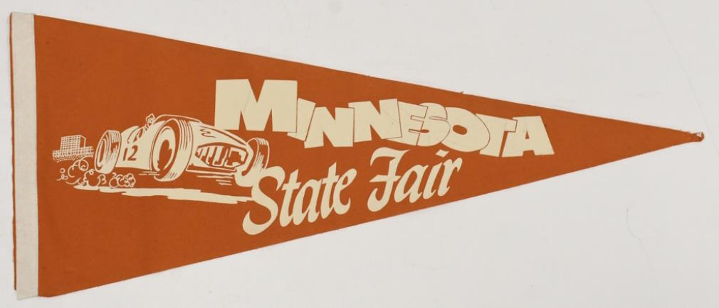 Vintage Minnesota State Fair Auto Races Pennant (1 of 8)