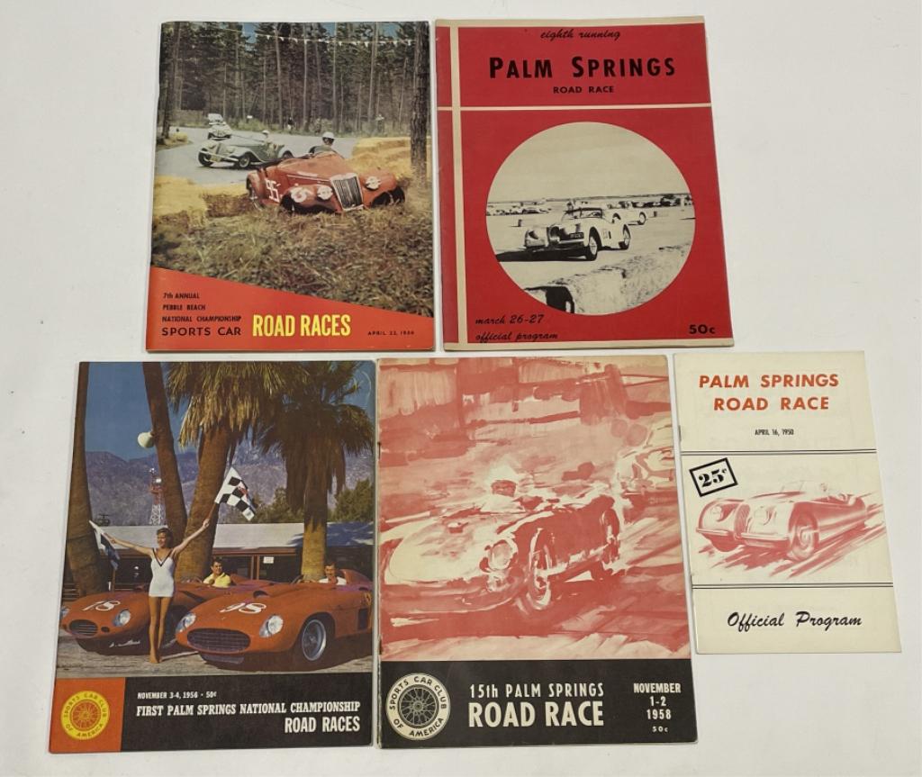 1950s Palm Springs California Road Race Programs (1 of 5)