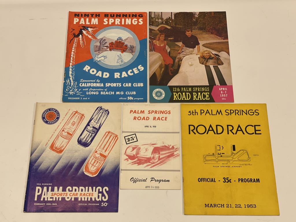 Lot of 1950s California Road Race Programs (1 of 5)