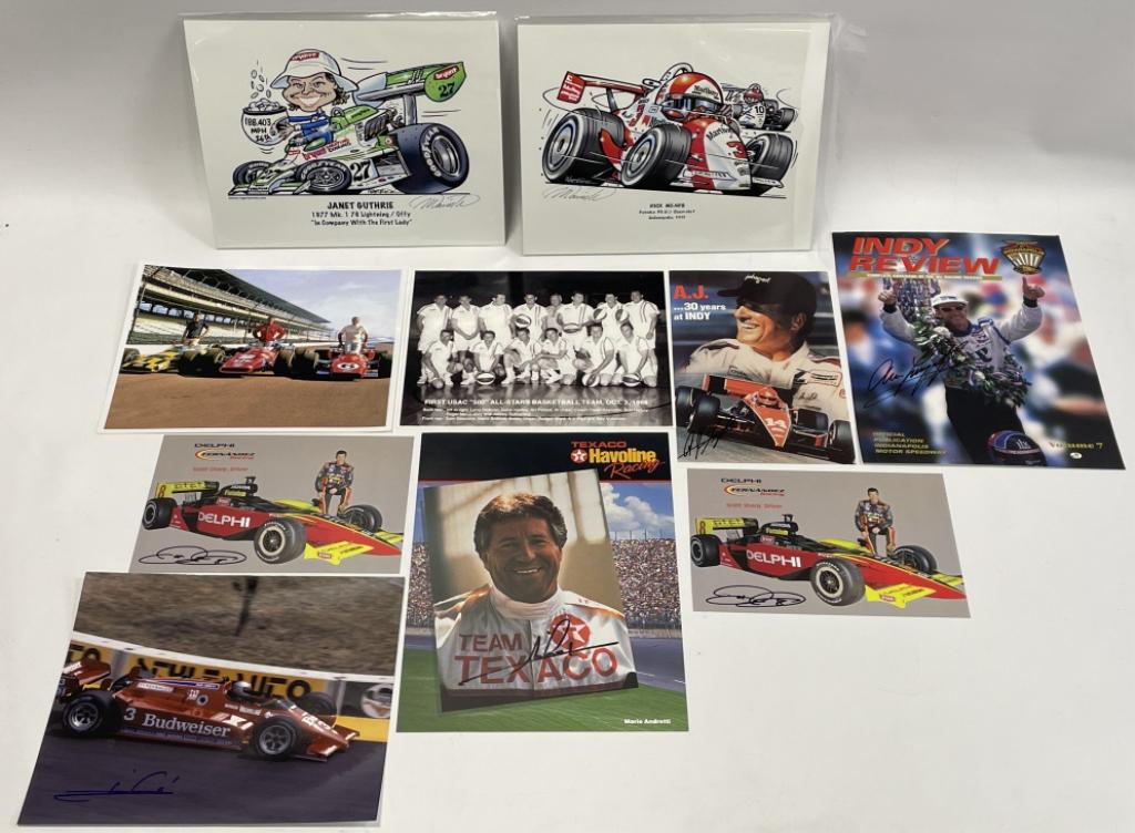 Lot Of Signed Indy Car Racing Photographs and More (1 of 10)