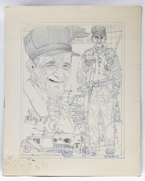 Larry Bisceglia Indy 500 Orig. Art By Ron Burton (1 of 10)