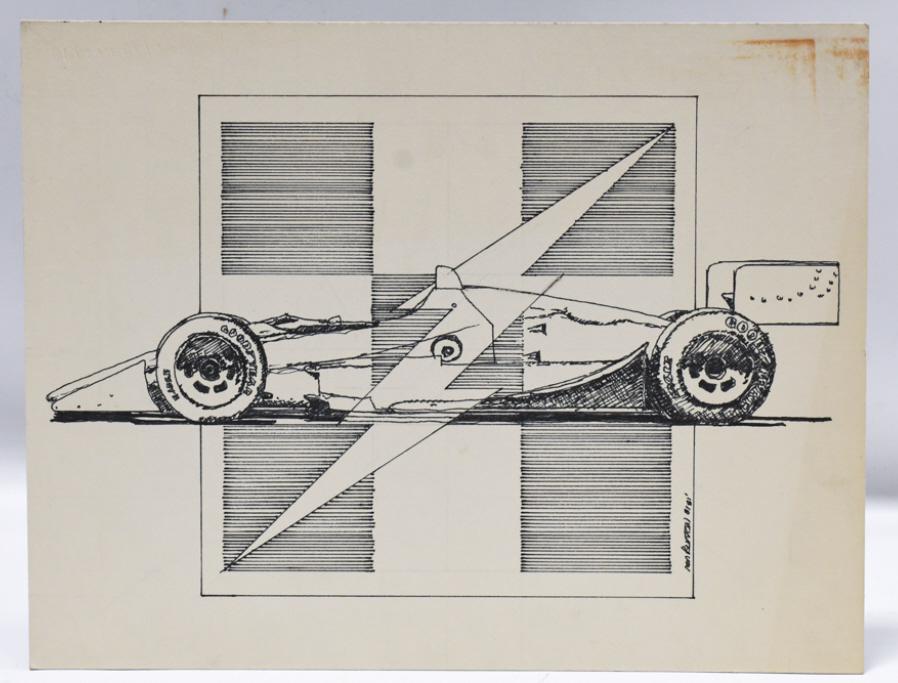 Indy Car Racing Original Art By Ron Burton (1 of 6)