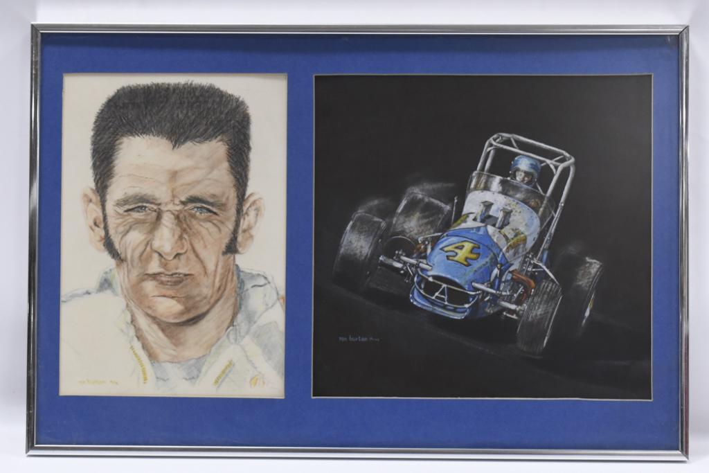 1972 Bobby Unser Original Art By Ron Burton (1 of 9)