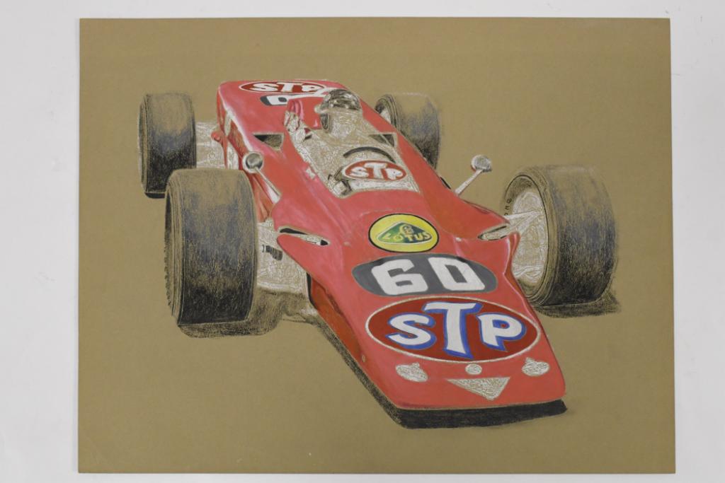 1968 Joe Leonard Indy 500 Ron Burton Orig Art (1 of 6)