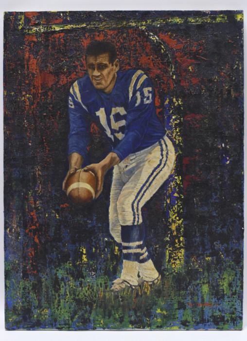 Baltimore Colts Earl Morrall Orig Ron Burton Art (1 of 7)