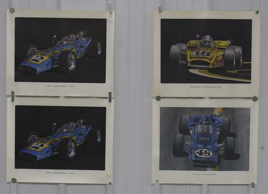 Set Of 5 1970 Indy 500 Ron Burton Prints (1 of 9)
