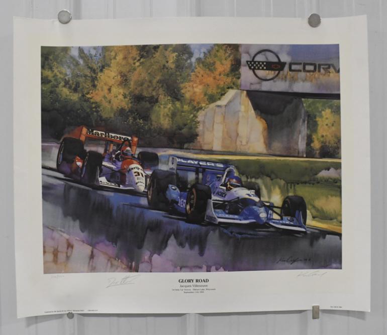 Jacques Villeneuve " Glory Road" Print By Ken Call (1 of 10)
