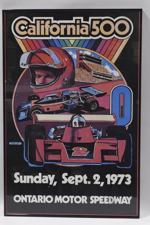 1973 California 500 Ontario Motor Speedway Poster (1 of 4)