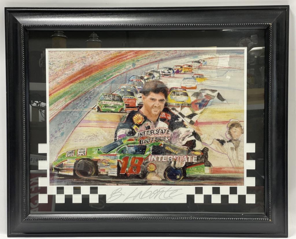 Bobby Labonte Signed  NASCAR Racing Print (1 of 6)