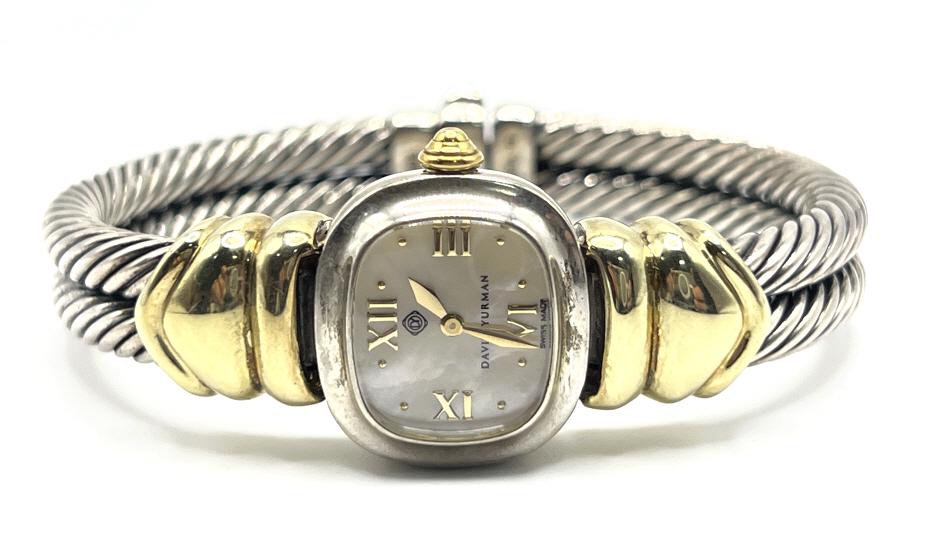 14K Yellow Gold & Sterling David Yurman Watch (1 of 7)