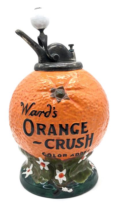 Ward's Orange Crush Porcelain Syrup Dispenser (1 of 11)