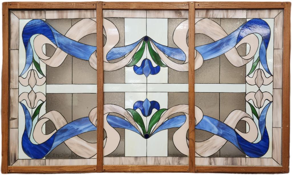 Stained Glass Window with Floral Pattern (1 of 13)