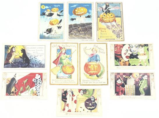 (10) Antique Halloween Postcards (1 of 10)