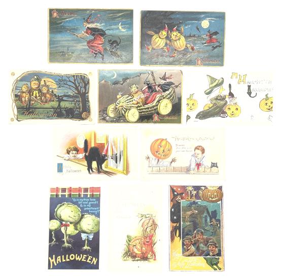 (10) Antique Halloween Postcards (1 of 12)