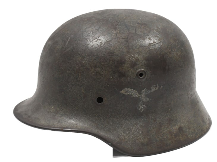 WWII German Luftwaffe Single Decal M40 Q62 Helmet (1 of 10)