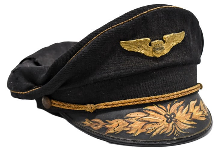 Unique 1940s-50s Buco Harley-Davidson Captains Hat (1 of 8)