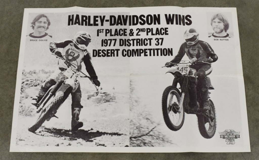 1978 Harley-Davidson Desert Competition Poster (1 of 8)