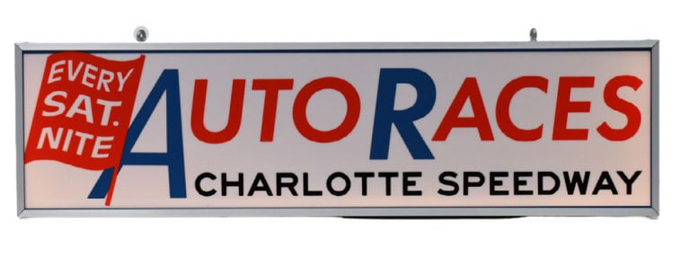 Charlotte Speedway Auto Races Lighted Fantasy Sign (1 of 7)