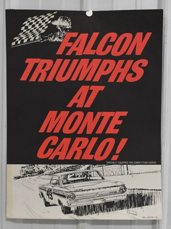 1960s Ford Falcon At Monte Carlo Race Poster (1 of 6)