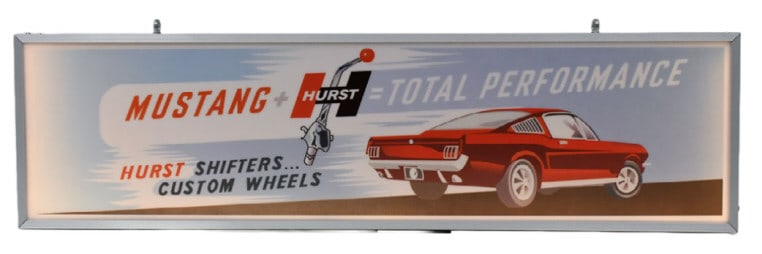 Ford Mustang Hurst Shifters Lighted Fantasy Sign (1 of 7)