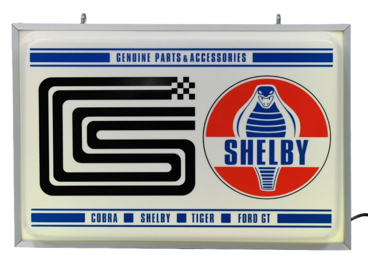 Shelby Cobra Ford GT Dealer Lighted Fantasy Sign (1 of 7)