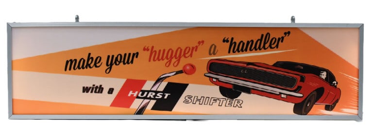 Hurst Auto Shifters Dealer Lighted Fantasy Sign
