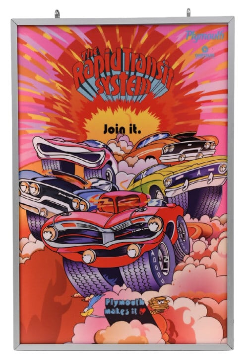 Chrysler Plymouth Dealer Lighted Fantasy Sign (1 of 7)